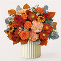 Merlot Bouquet with Ivory Vase – BUEHLER'S FLORAL, Wooster OH