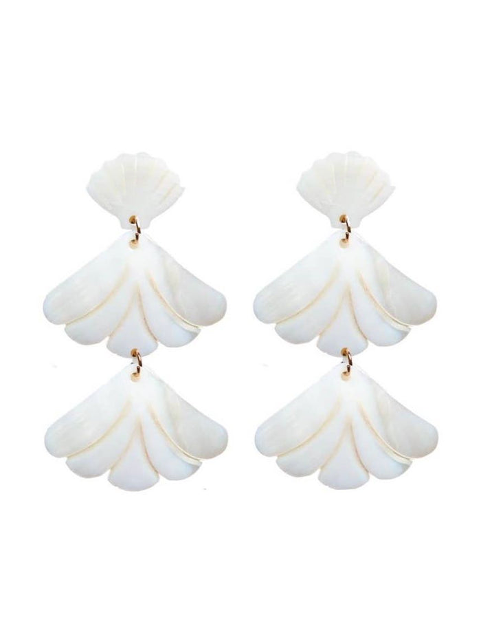 Mermaid Shell Statement Drop Earrings