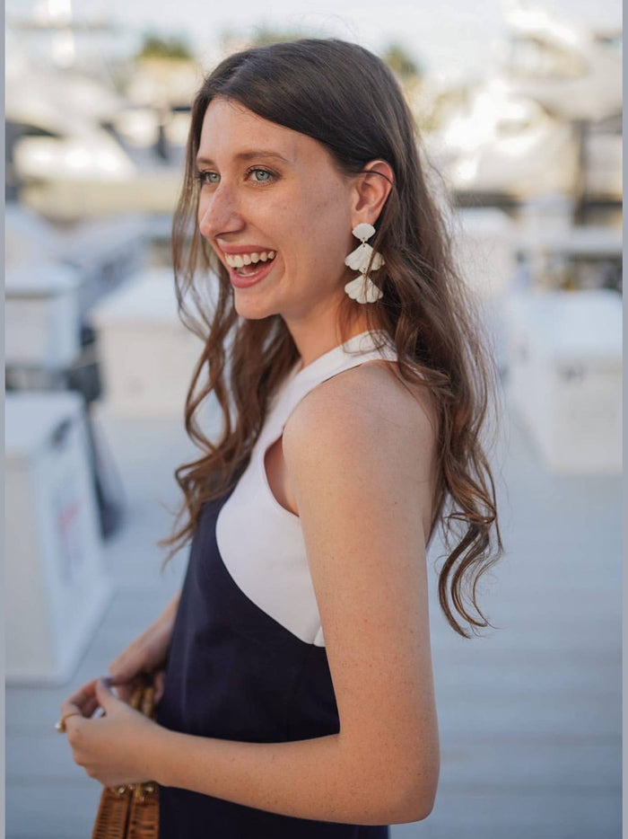 Mermaid Shell Statement Drop Earrings
