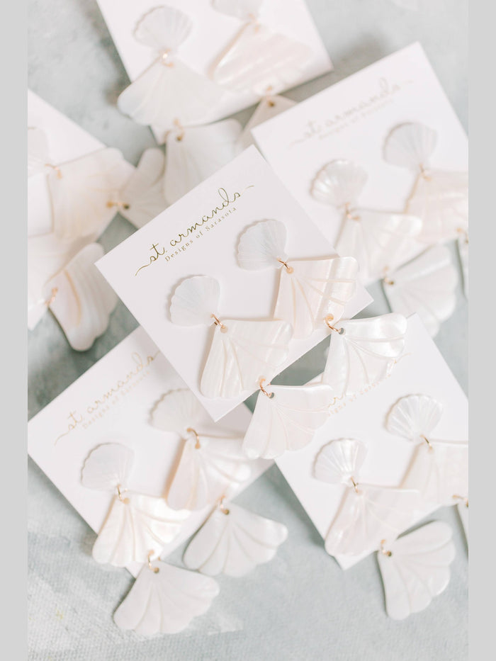 Mermaid Shell Statement Drop Earrings