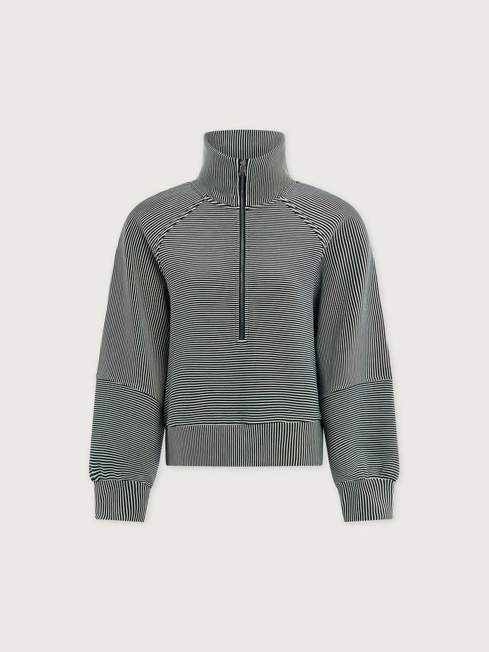 Milano Half Zip Sweat 2.0 - Ponderosa Pine/Pristine