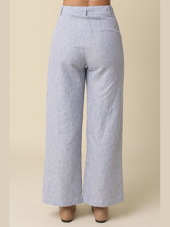 Milia Striped Tie-Waisted Pants