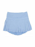 Mini Pleated Skort - Light Blue
