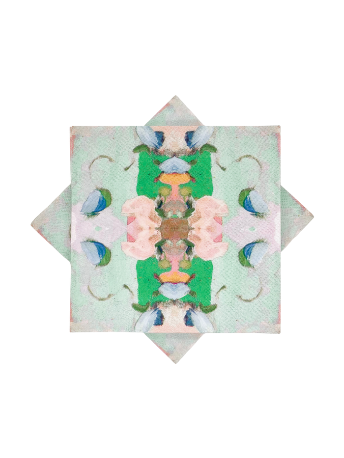Monet's Garden Green Cocktail Napkins