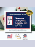 National Mah Jong 2025 Card Official Large Print in Plastic Sleeve
