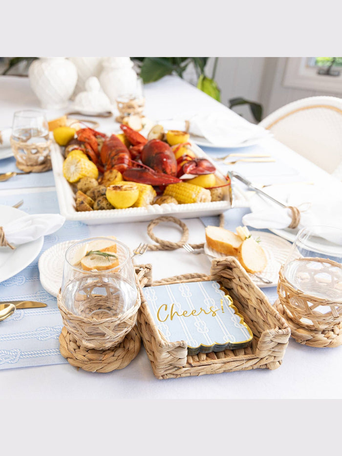 Natural Woven Beverage Napkin Tray