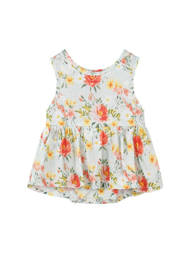 Nellie Onesie Dress - Retro Roses