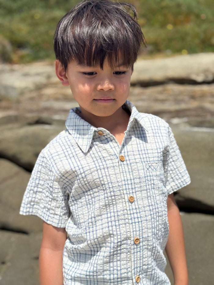 Newport Woven Plaid Button Down