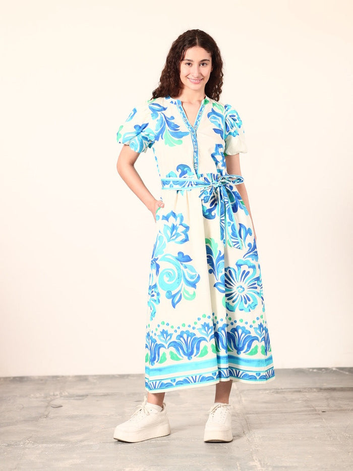 Nova Dress - Ocean Bloom