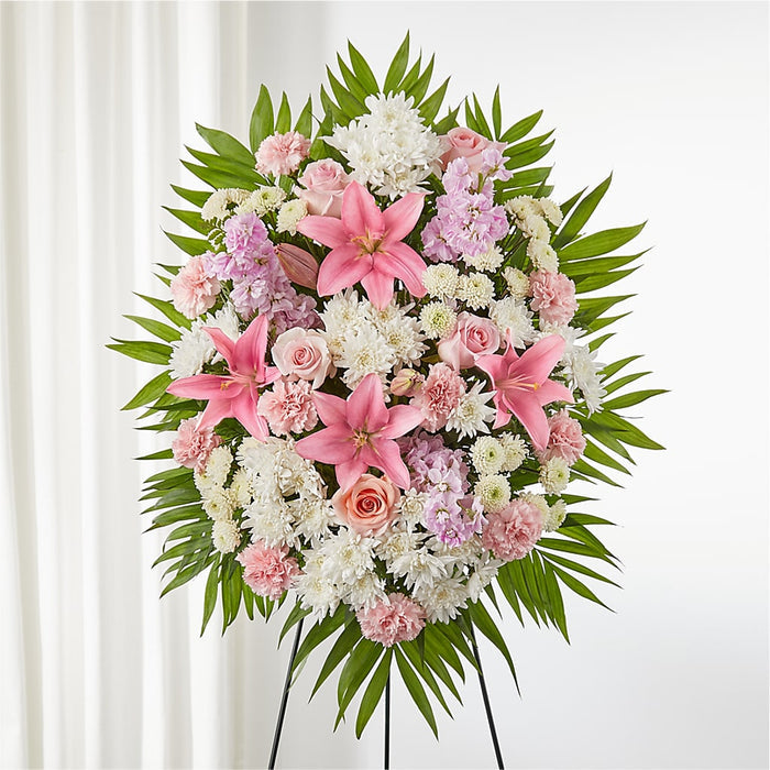Offering Solace Standing Spray – BUEHLER'S FLORAL, Wooster OH