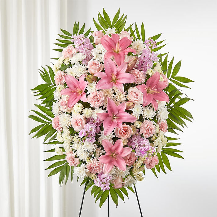 Offering Solace Standing Spray – BUEHLER'S FLORAL, Wooster OH