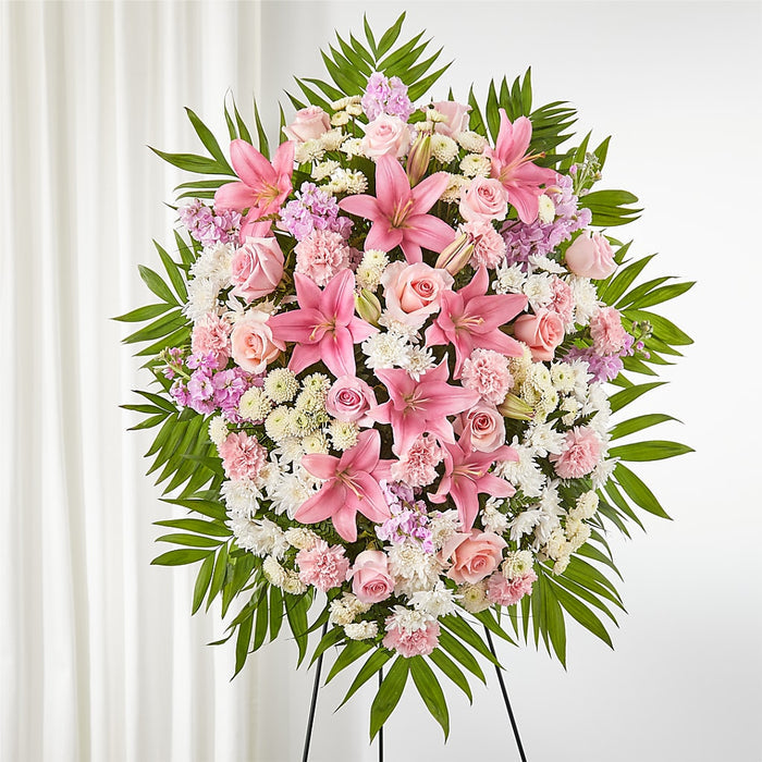 Offering Solace Standing Spray – BUEHLER'S FLORAL, Wooster OH