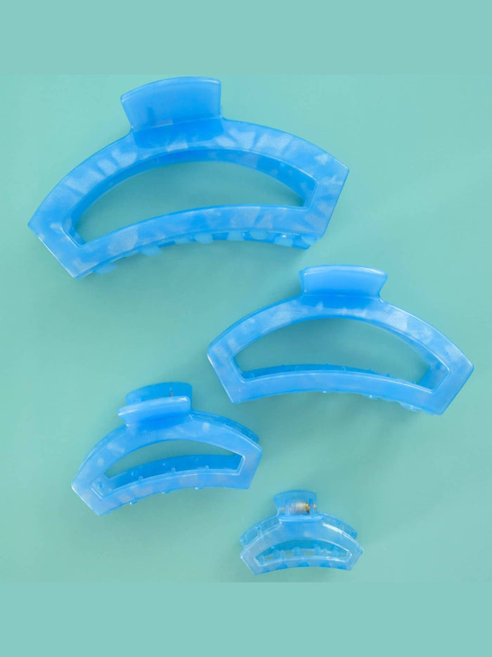 Open Hair Clip | Medium | Blue Lagoon