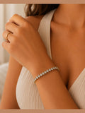 Oval CZ Tennis Bracelet