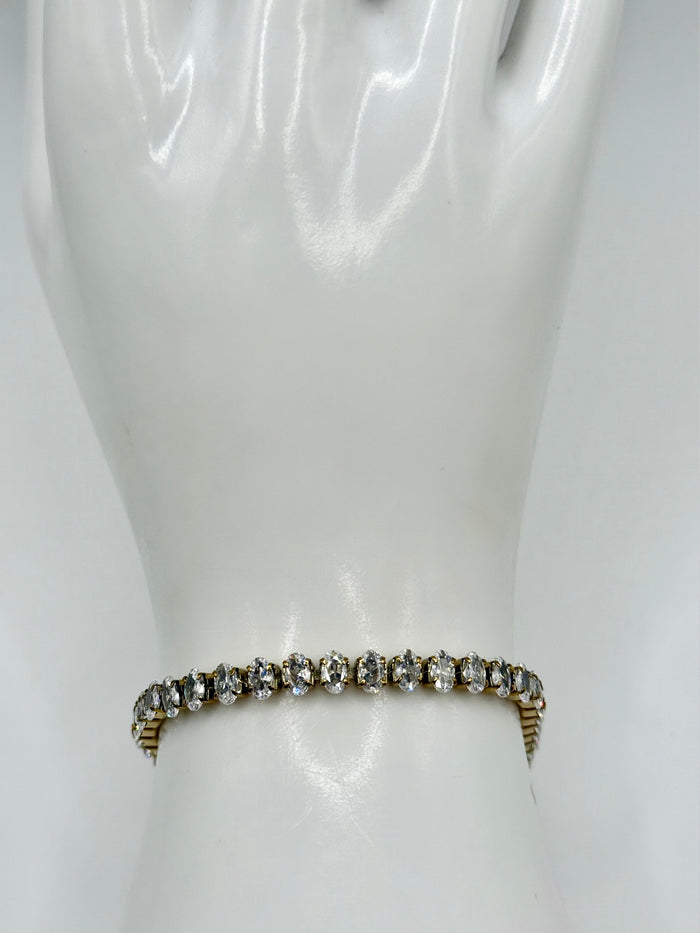 Oval CZ Tennis Bracelet