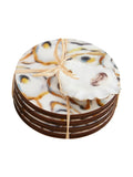 Oyster Enamel Coaster Set