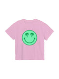 Palms Glitter Smiley Tee