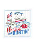 Paper Cocktail Napkin 20 Ct Floatin And Boating Rosanne Beck