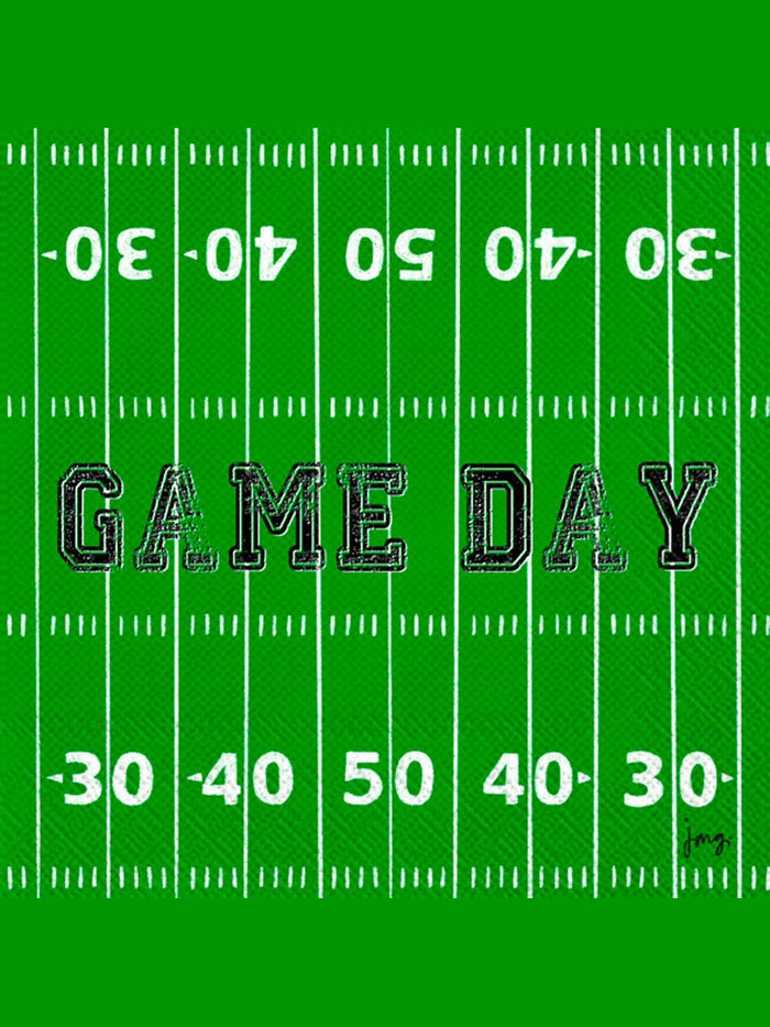 Paper Cocktail Napkins Pack of 20 Game Day Field Football