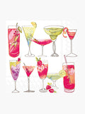Paper Cocktail Napkins Pack of 20 Sweet Cocktails white