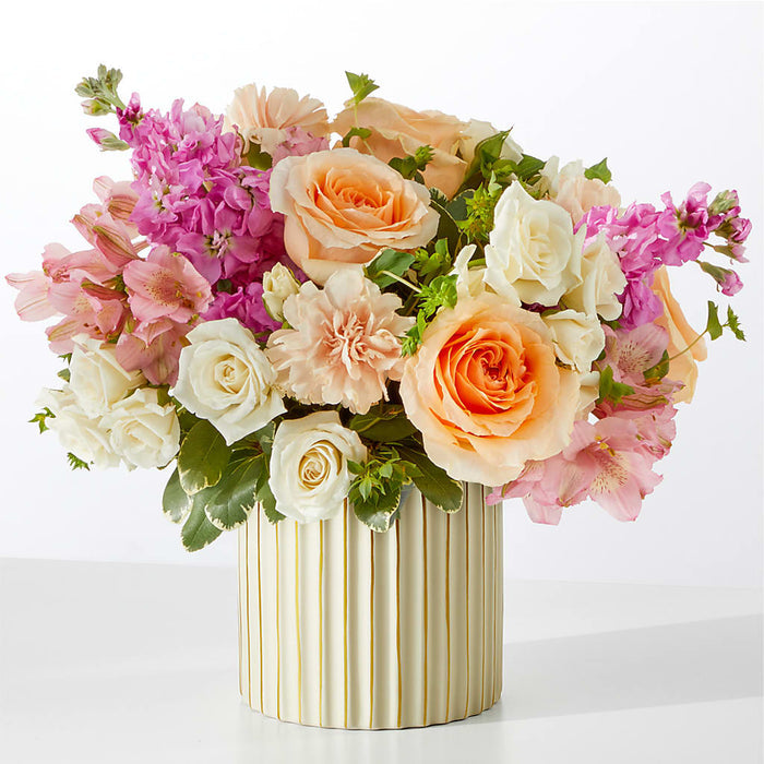 Paradise Bouquet with Ivory Vase – BUEHLER'S FLORAL, Wooster OH