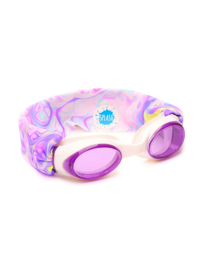 Pastel Swirl Swim Goggles