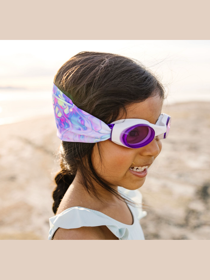 Pastel Swirl Swim Goggles