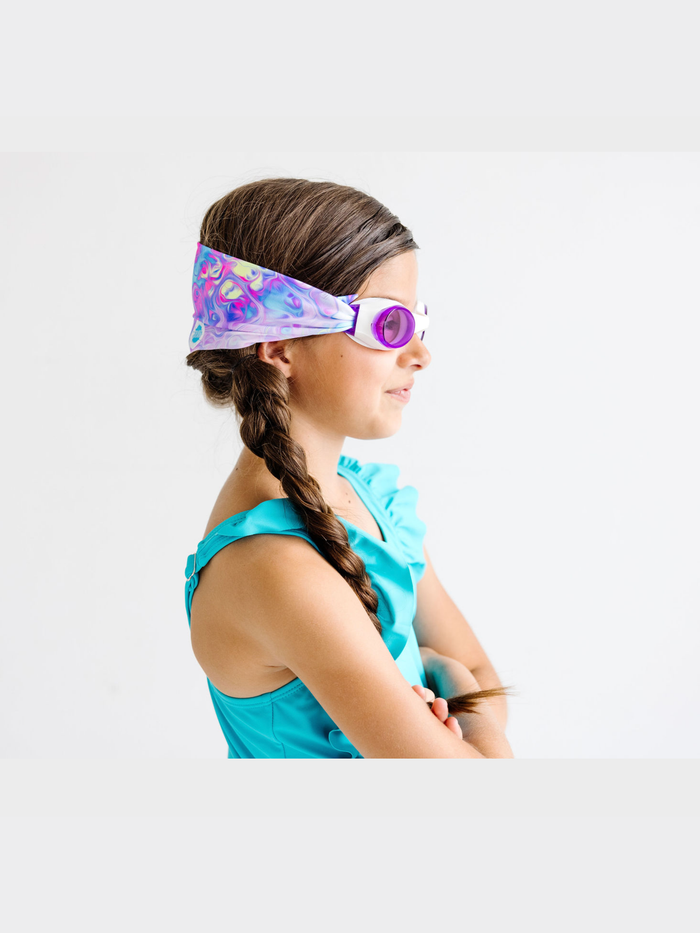 Pastel Swirl Swim Goggles