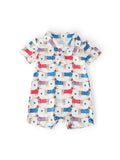 Patriotic Pups Polo Shorty One-Piece
