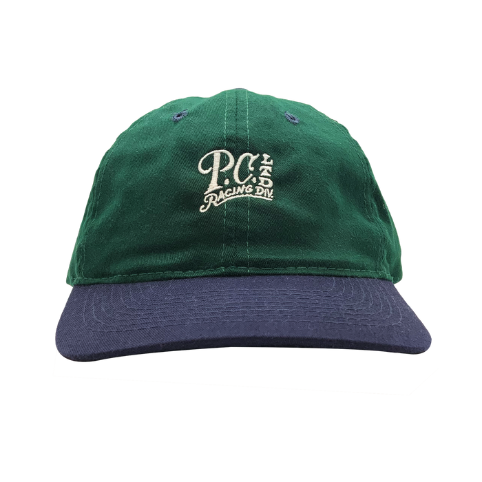 P.C. RACING DVSN. HAT GREEN/NAVY