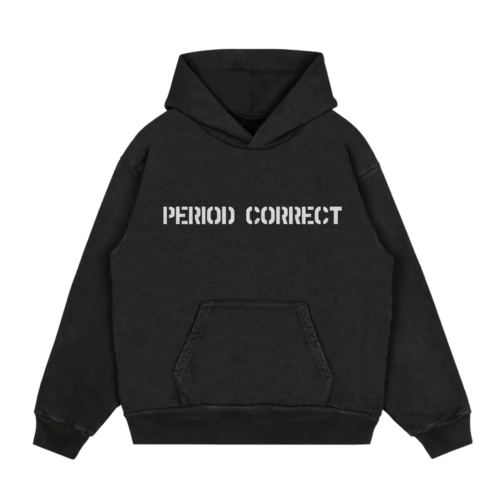 P.C. STENCIL HOODIE VINTAGE BLACK