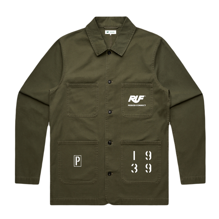 P.C. x ALOISA RUF 2.0 1939 CHORE JACKET GREEN