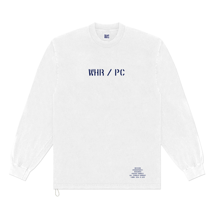 P.C. x WHR L/S TEE WHITE