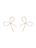 Pearl Statement Bow Earrings