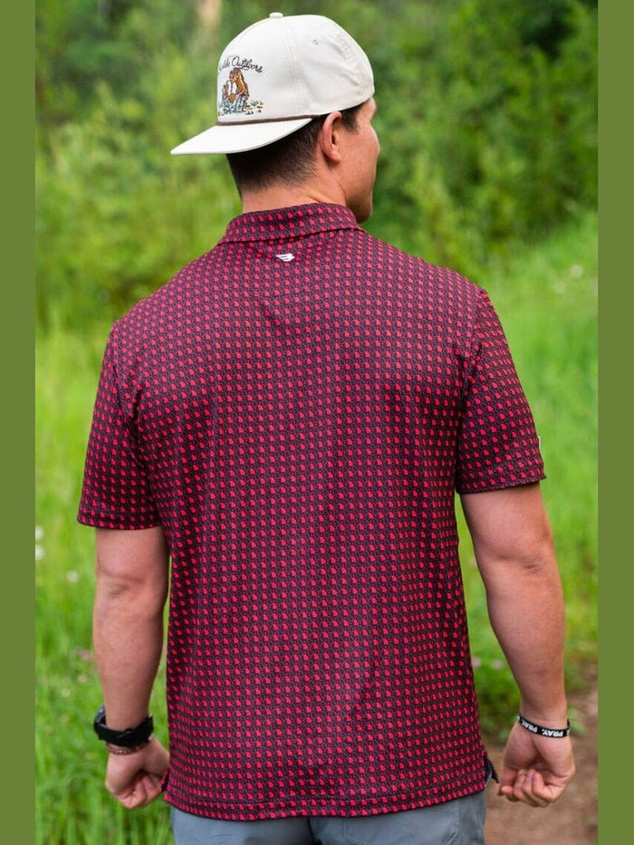 Performance Polo - Georgia Black & Red