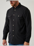 Performance Western Shirt Long Sleeve - Black