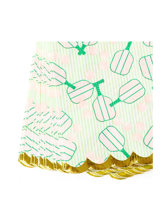 Pickleball Stripe Paper Guest Towel Packs
