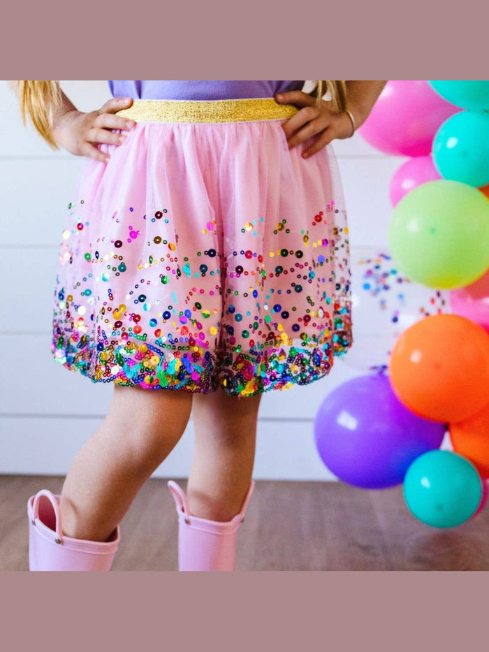 Pink Confetti Tutu - Dress Up Skirt - Kids Tutu