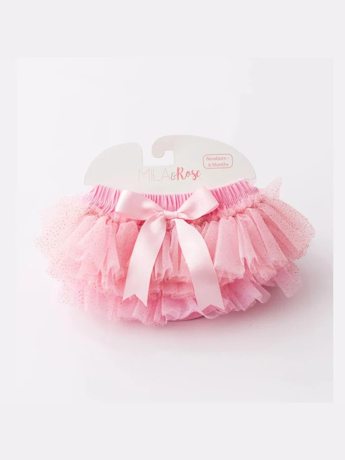 Pink & Gold Glitter Ruffle Tutu Bloomer
