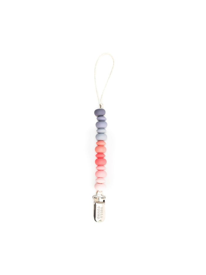 Pink Multicolor Pacifier Clip