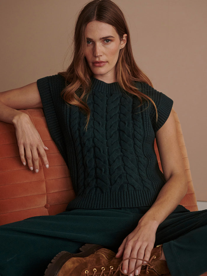 Pixie Relaxed Knit Tank - Ponderosa Pine
