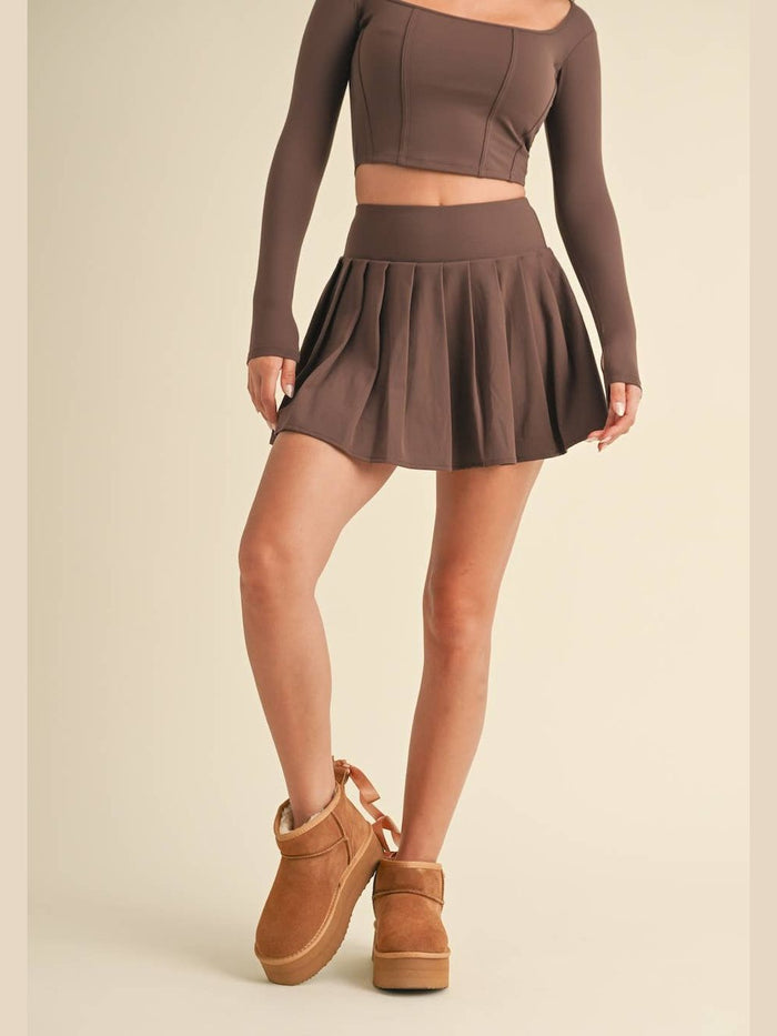 Pleated Tennis Mini Skort