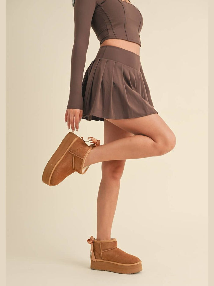 Pleated Tennis Mini Skort