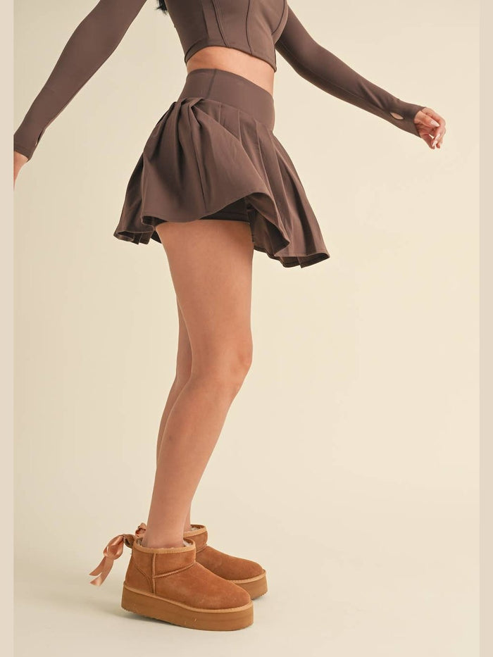 Pleated Tennis Mini Skort