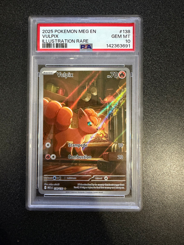 Pokemon: PSA 10 Vulpix - Illustration Rare