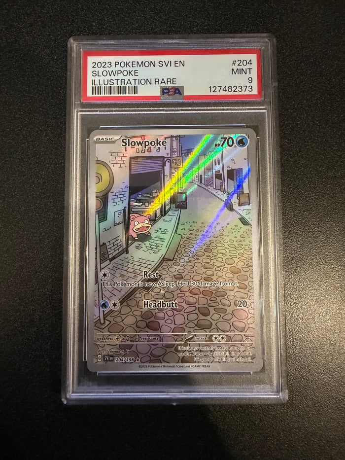 Pokemon: PSA 9 Slowpoke - Illustration Rare