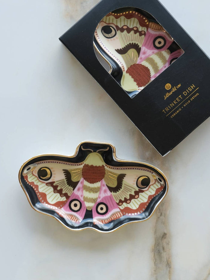 Porcelain Trinket Dish | Moon Moth