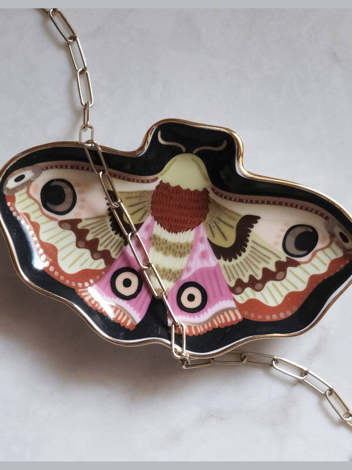 Porcelain Trinket Dish | Moon Moth