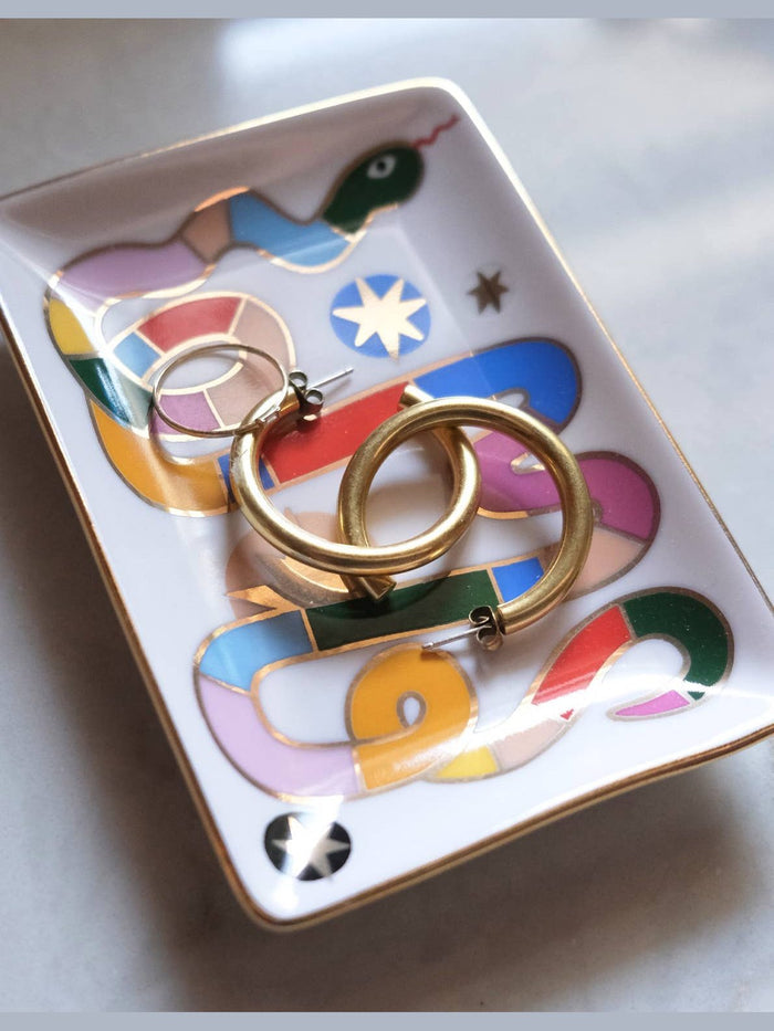 Porcelain Trinket Dish | Rainbow Snake