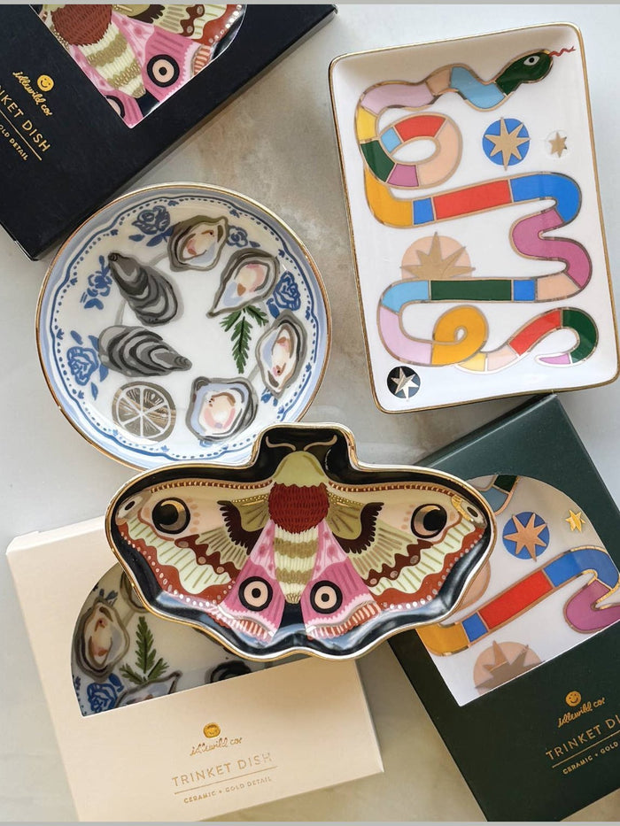 Porcelain Trinket Dish | Rainbow Snake